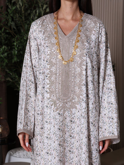 Cream Blossom Kaftan