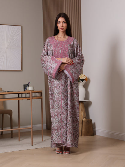 Amethyst Ikat Kaftan