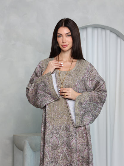 Mauve Paisley Kaftan