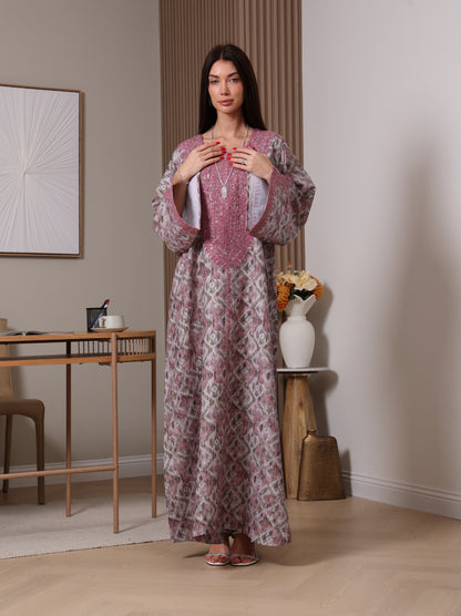 Amethyst Ikat Kaftan