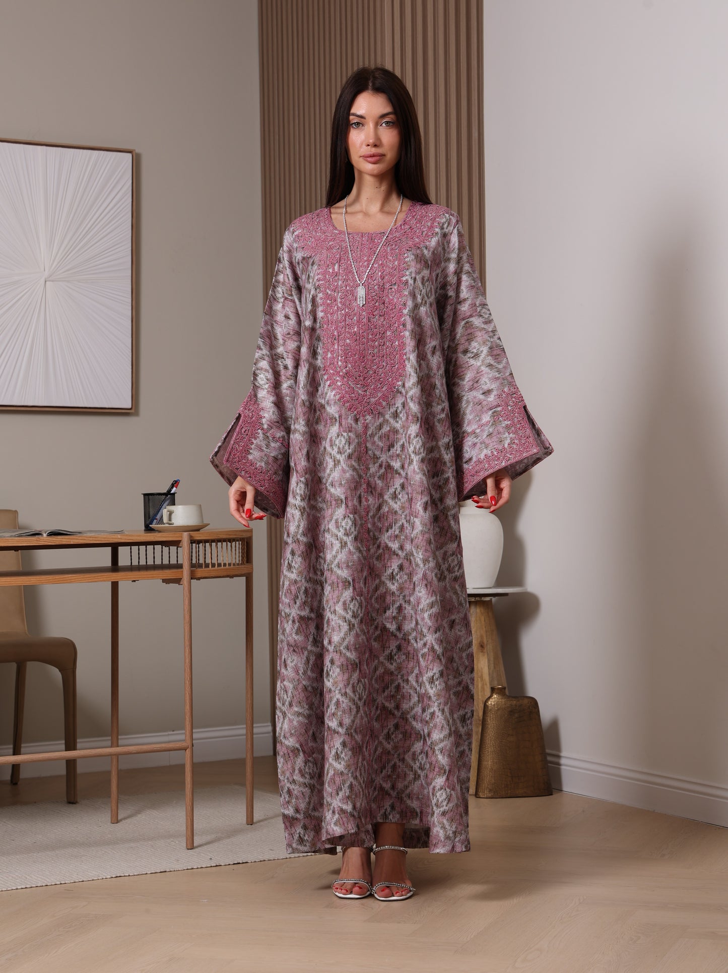 Amethyst Ikat Kaftan