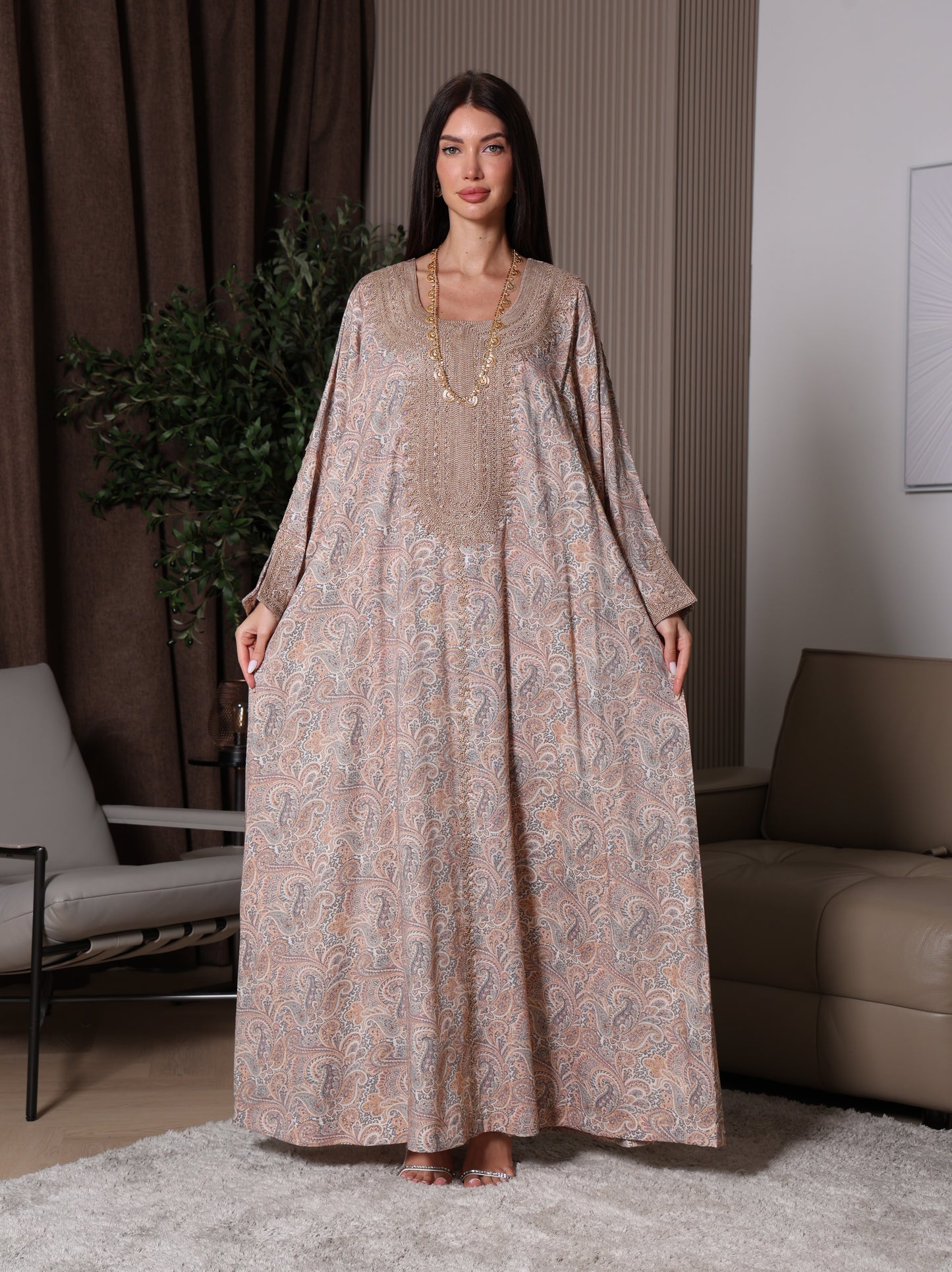 Sandstone Paisley Kaftan