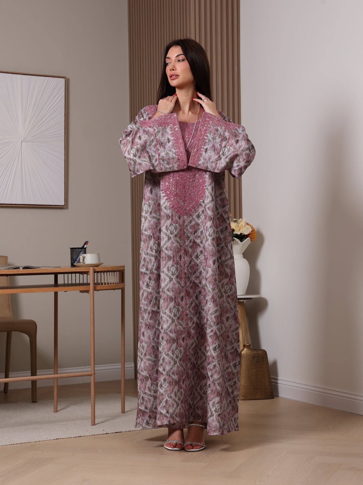 Amethyst Ikat Kaftan