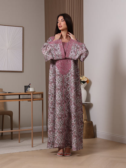 Amethyst Ikat Kaftan