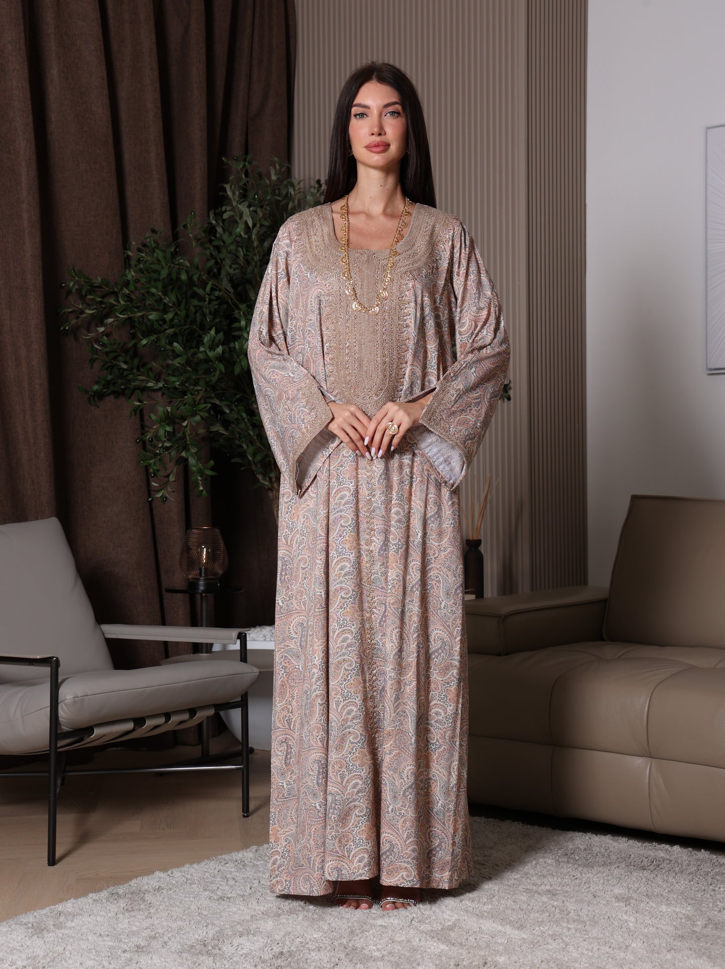Sandstone Paisley Kaftan