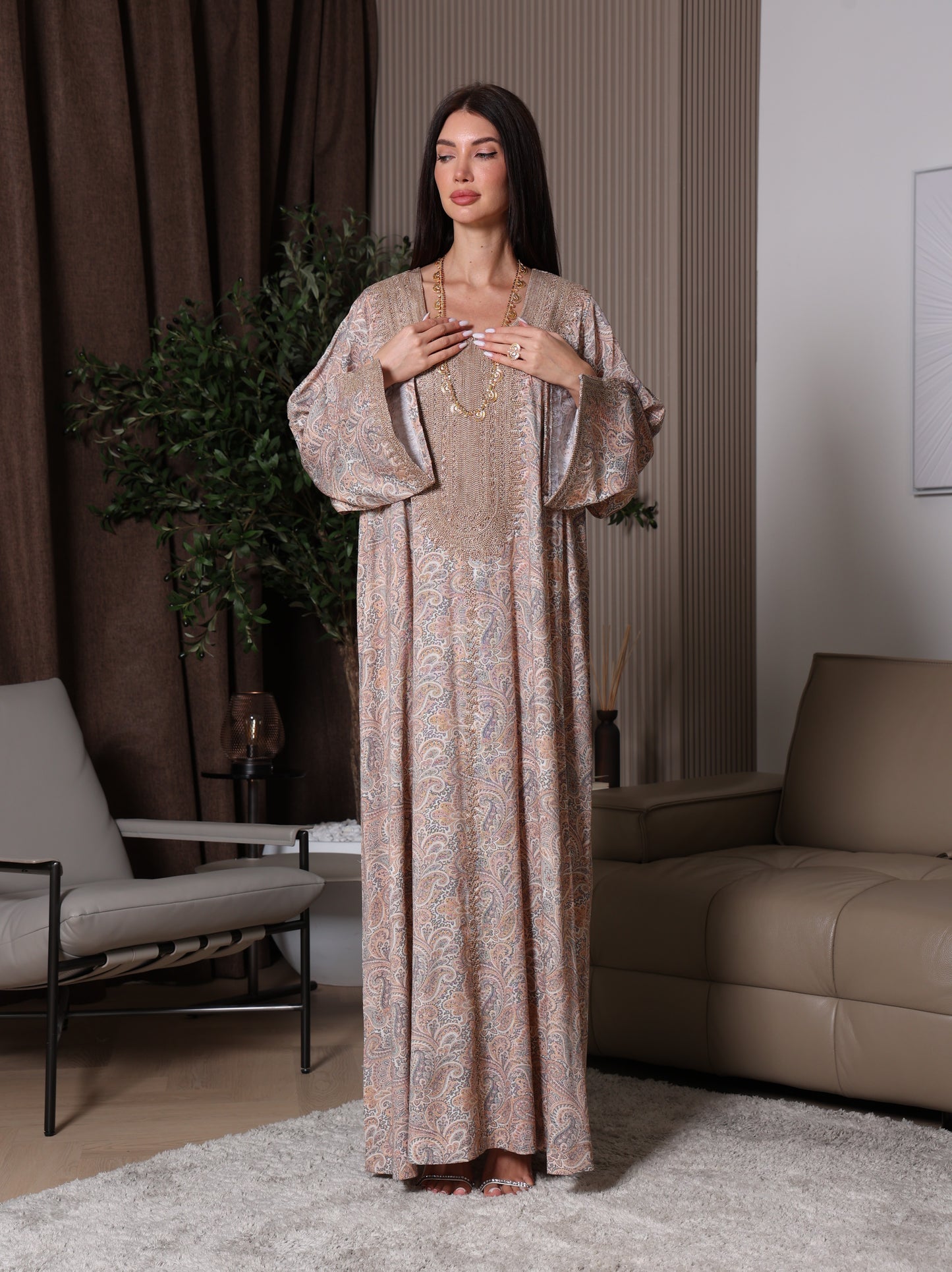 Sandstone Paisley Kaftan
