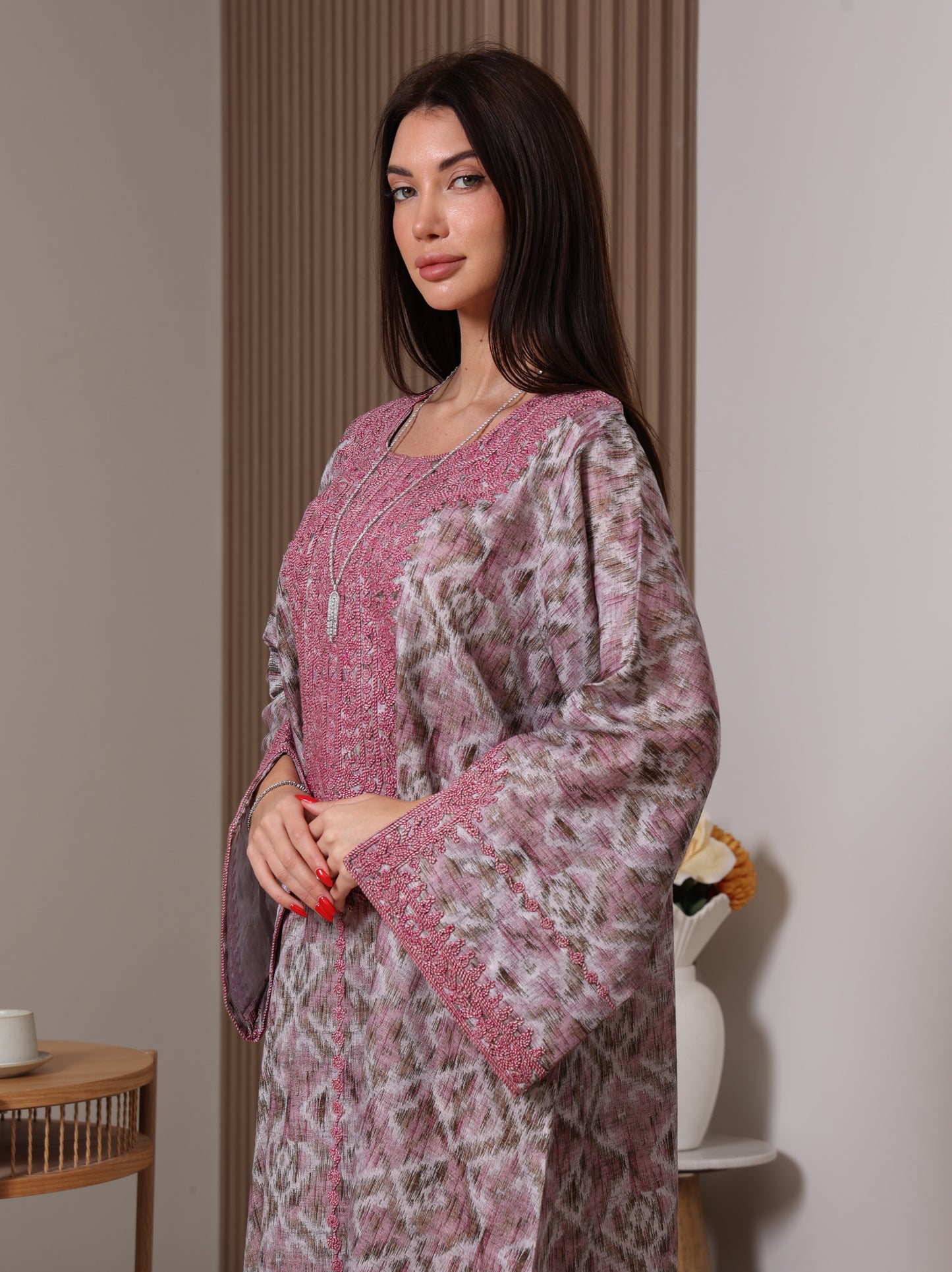 Amethyst Ikat Kaftan