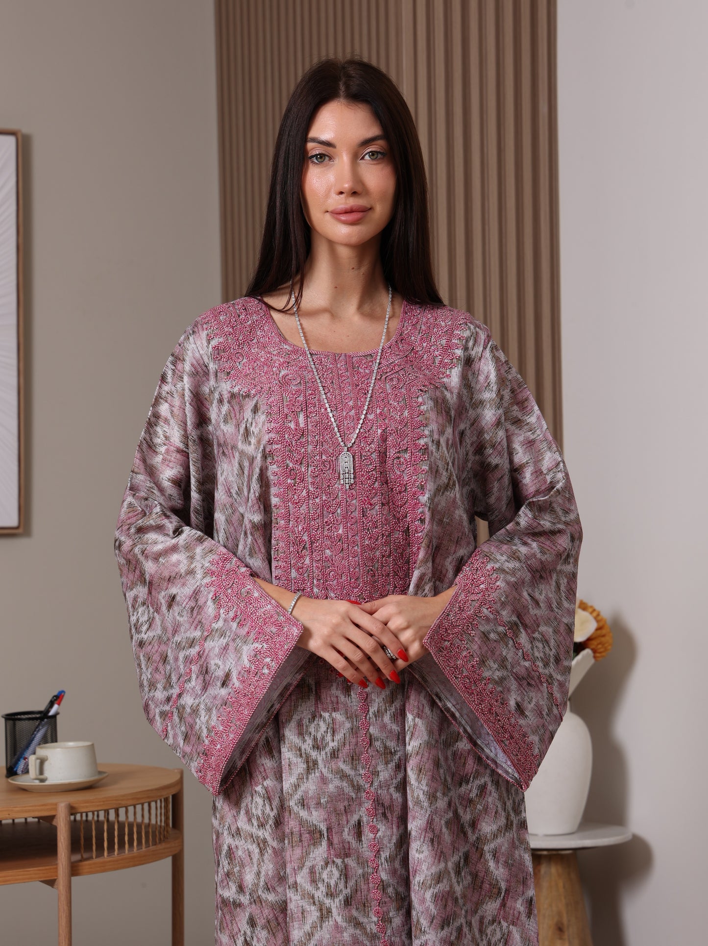 Amethyst Ikat Kaftan