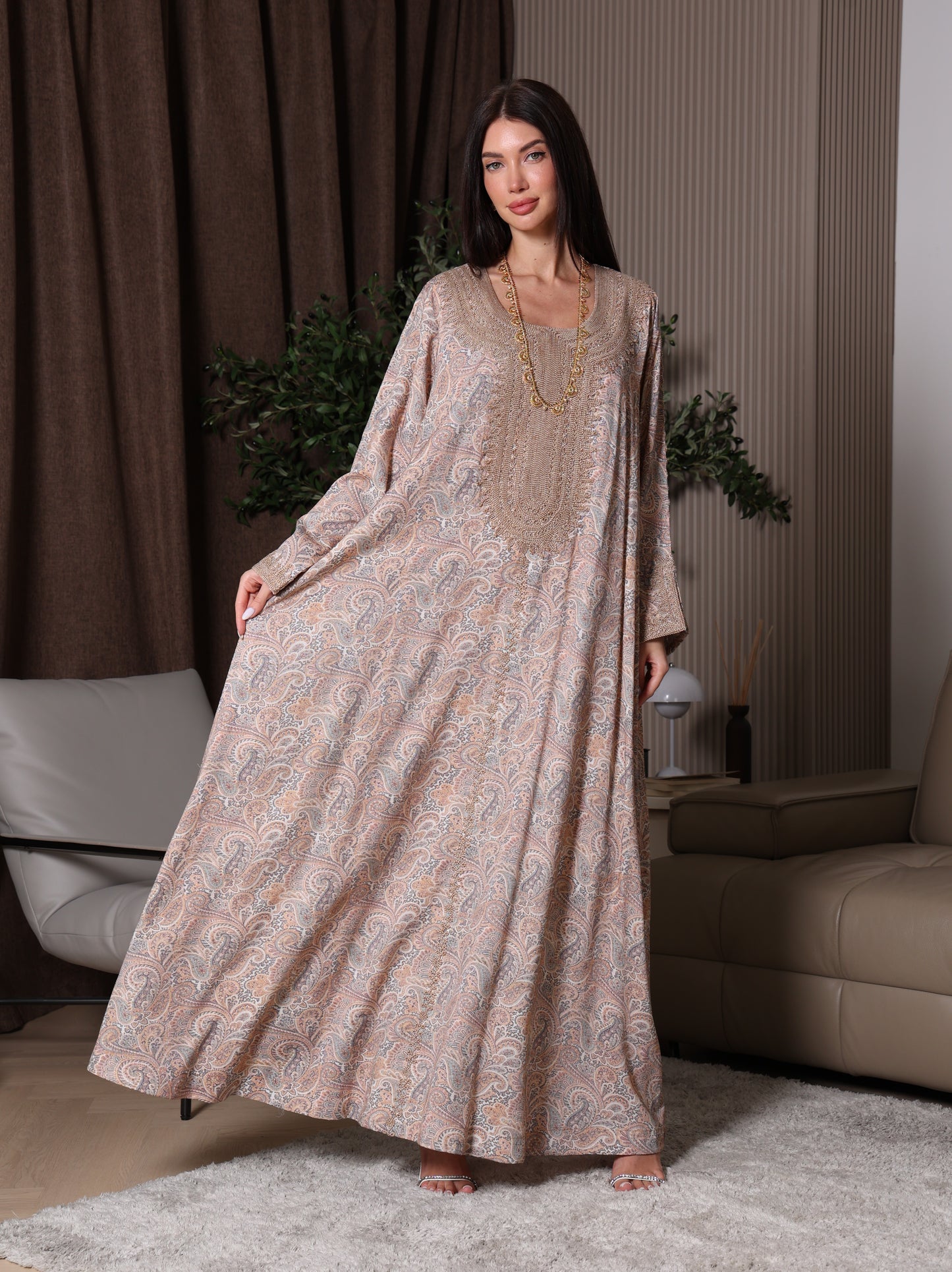 Sandstone Paisley Kaftan