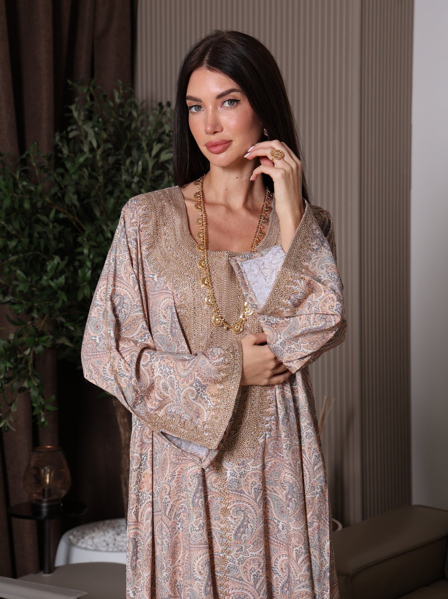 Sandstone Paisley Kaftan
