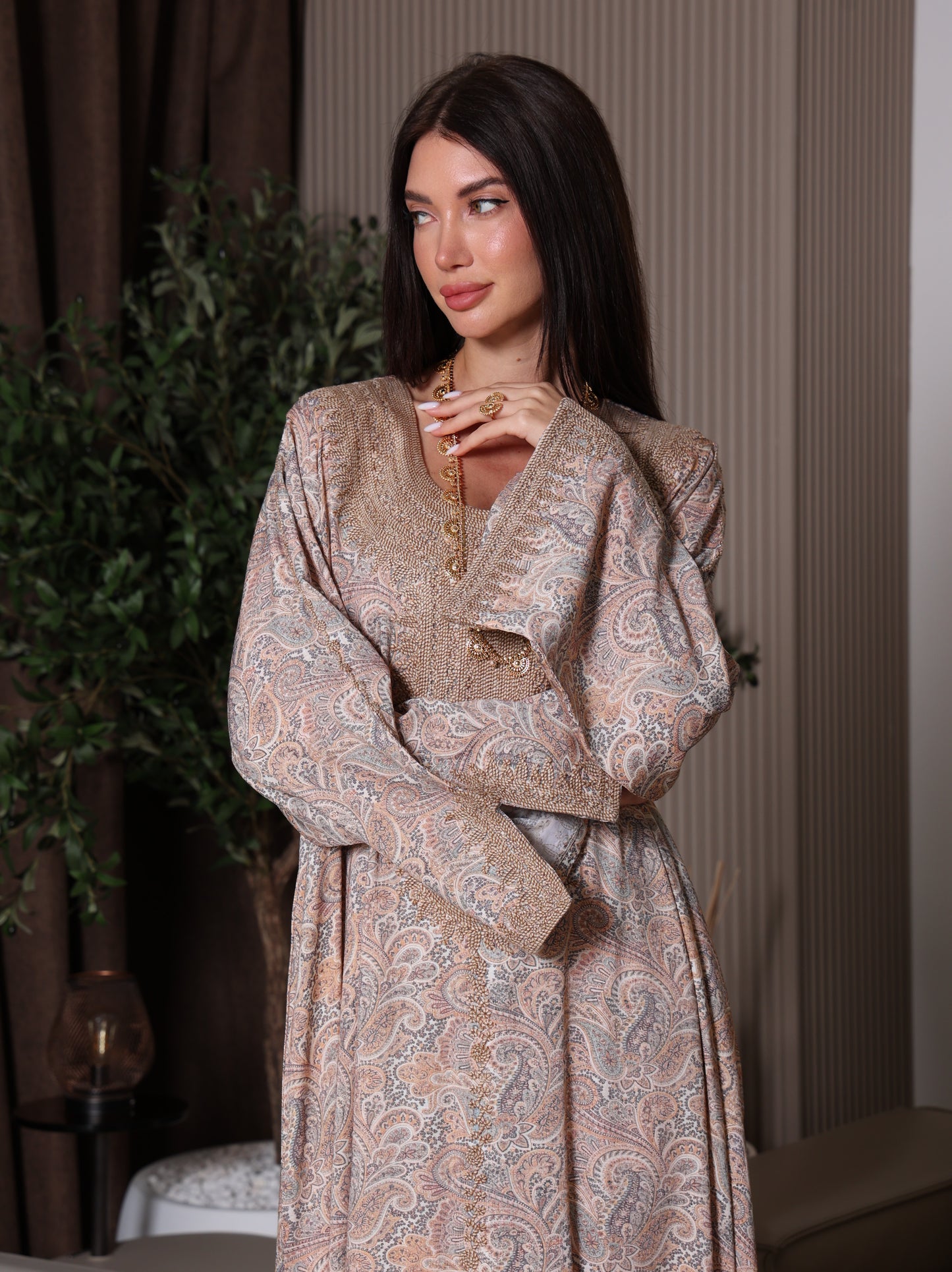 Sandstone Paisley Kaftan