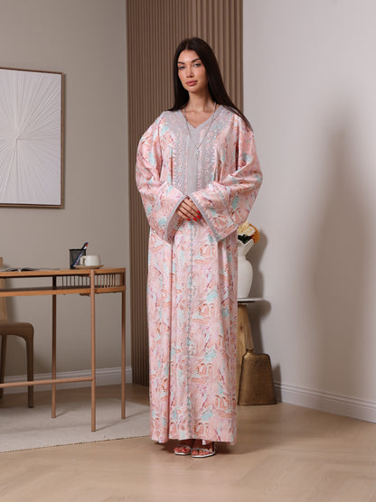 Silver Petals Kaftan