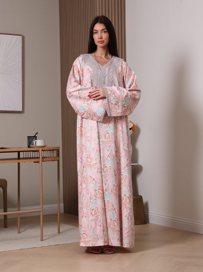 Silver Petals Kaftan