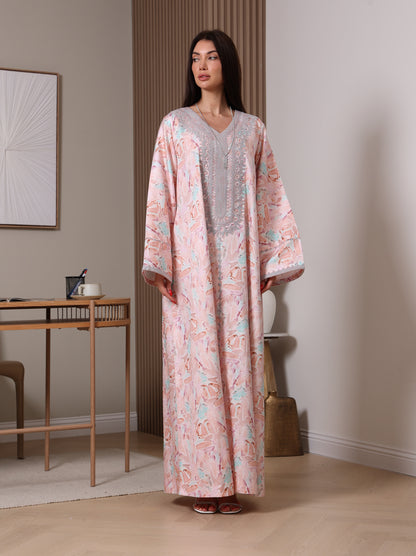 Silver Petals Kaftan