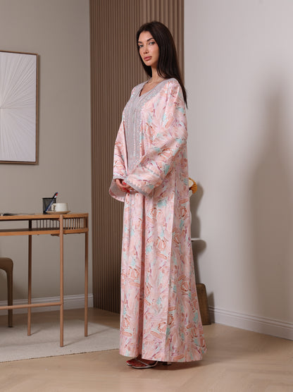 Silver Petals Kaftan