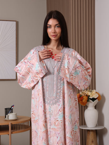 Silver Petals Kaftan