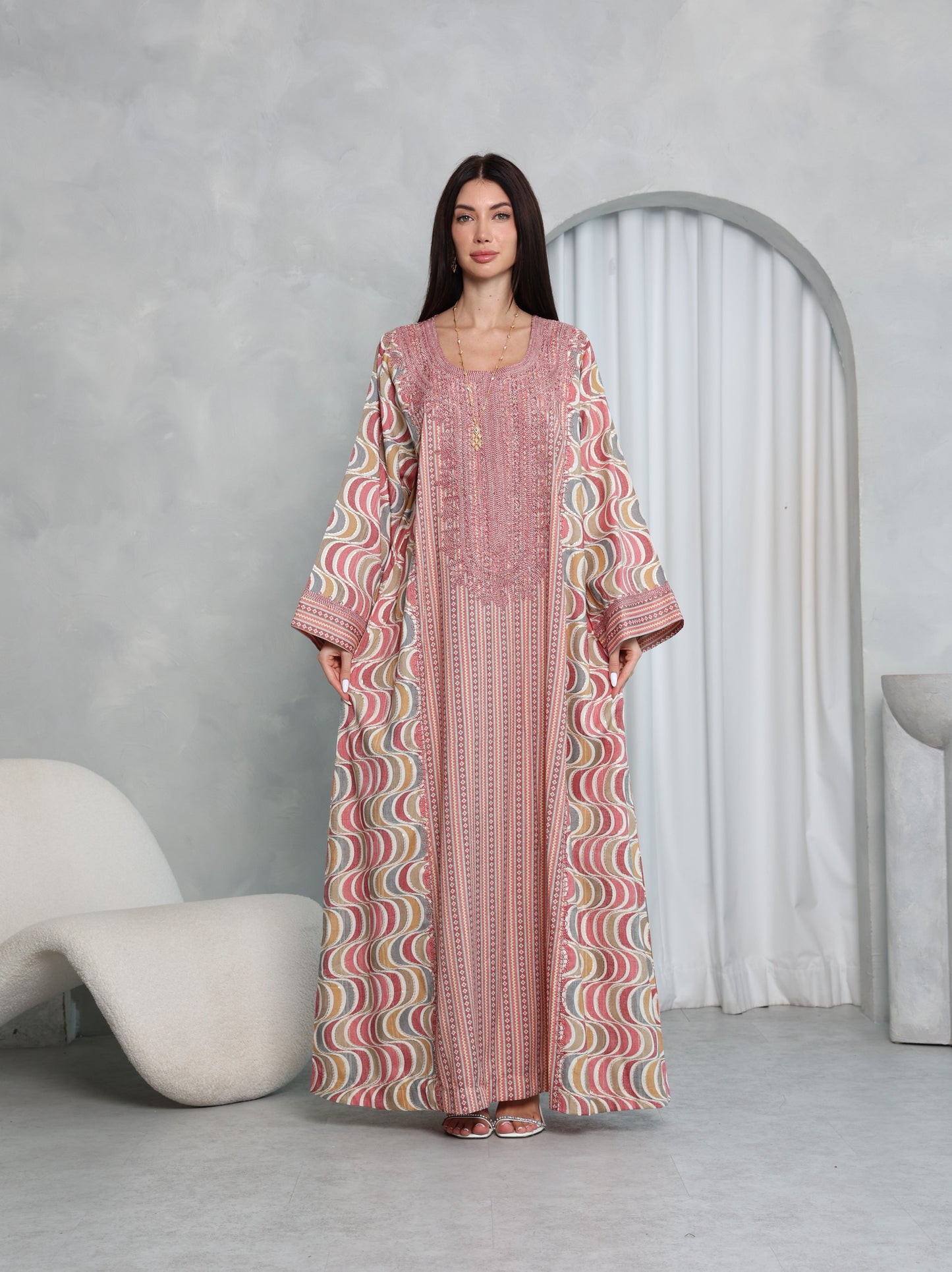 Blush Wave Kaftan