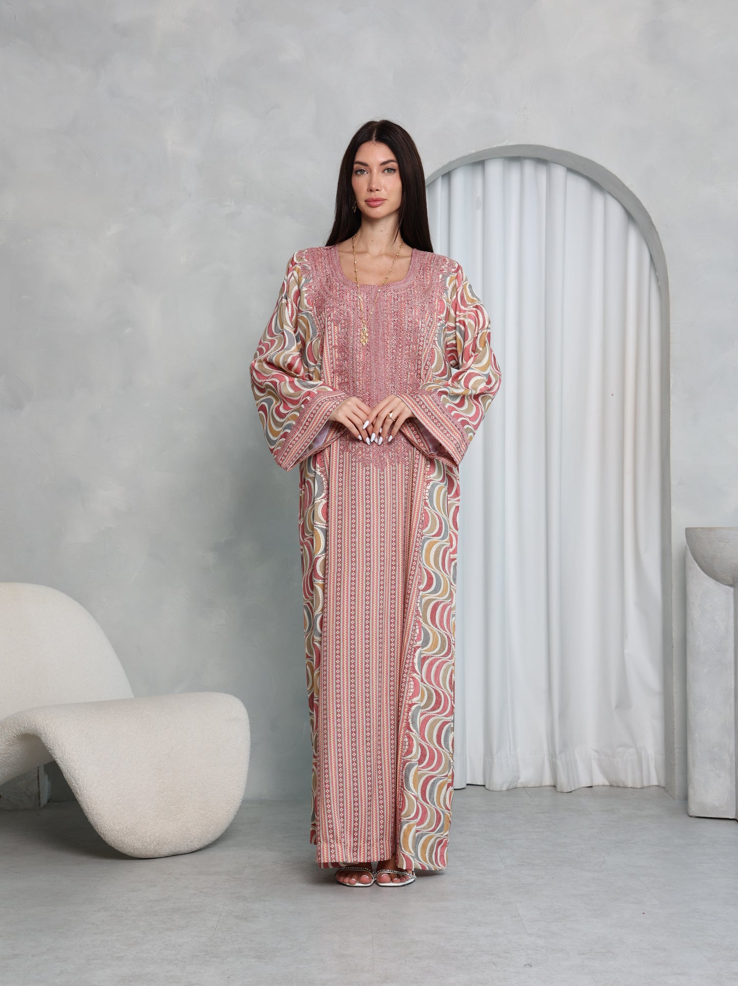 Blush Wave Kaftan