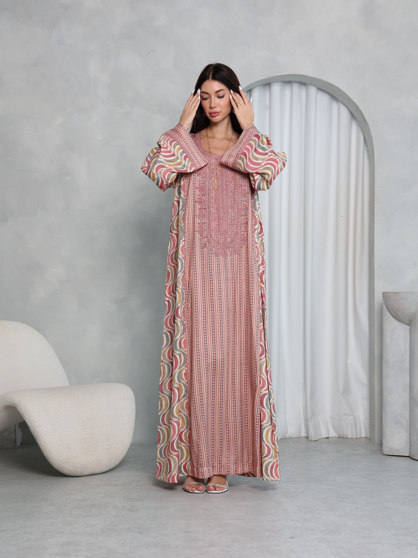 Blush Wave Kaftan