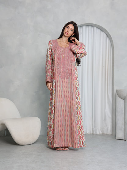 Blush Wave Kaftan