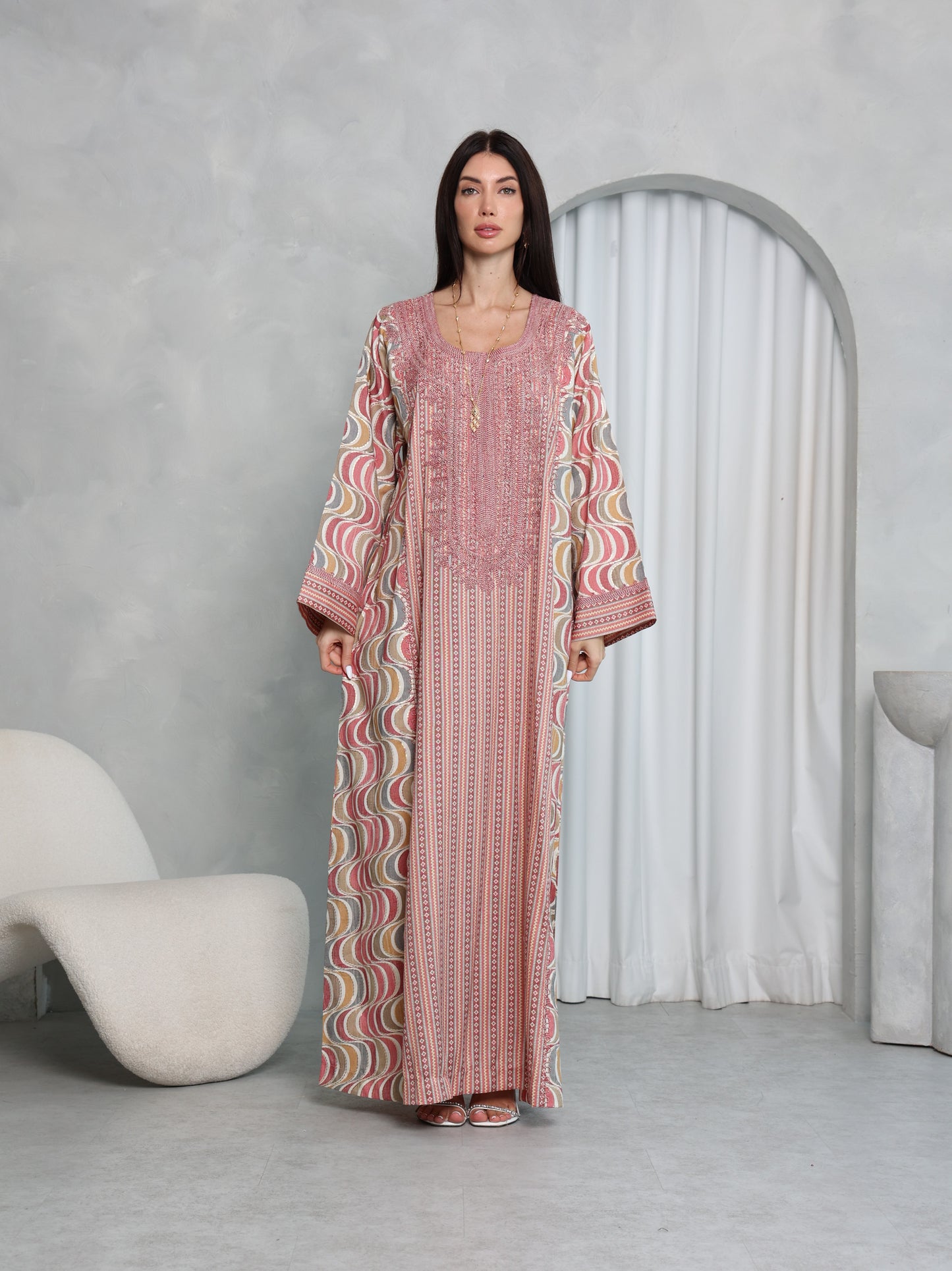 Blush Wave Kaftan