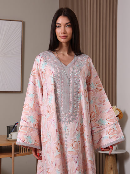 Silver Petals Kaftan