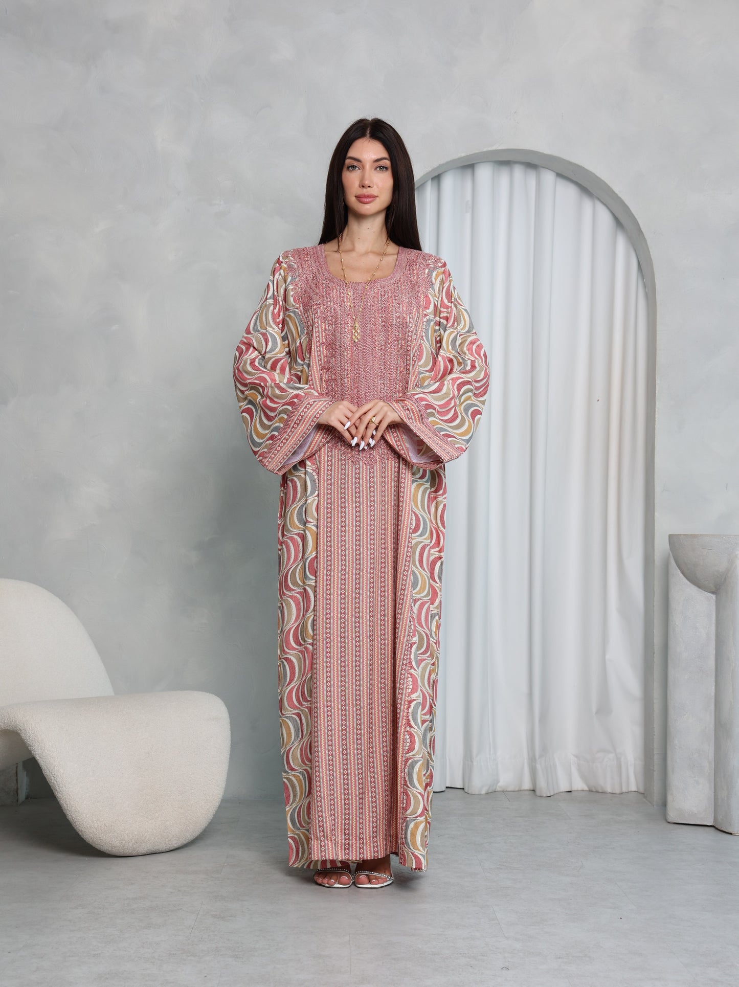 Blush Wave Kaftan