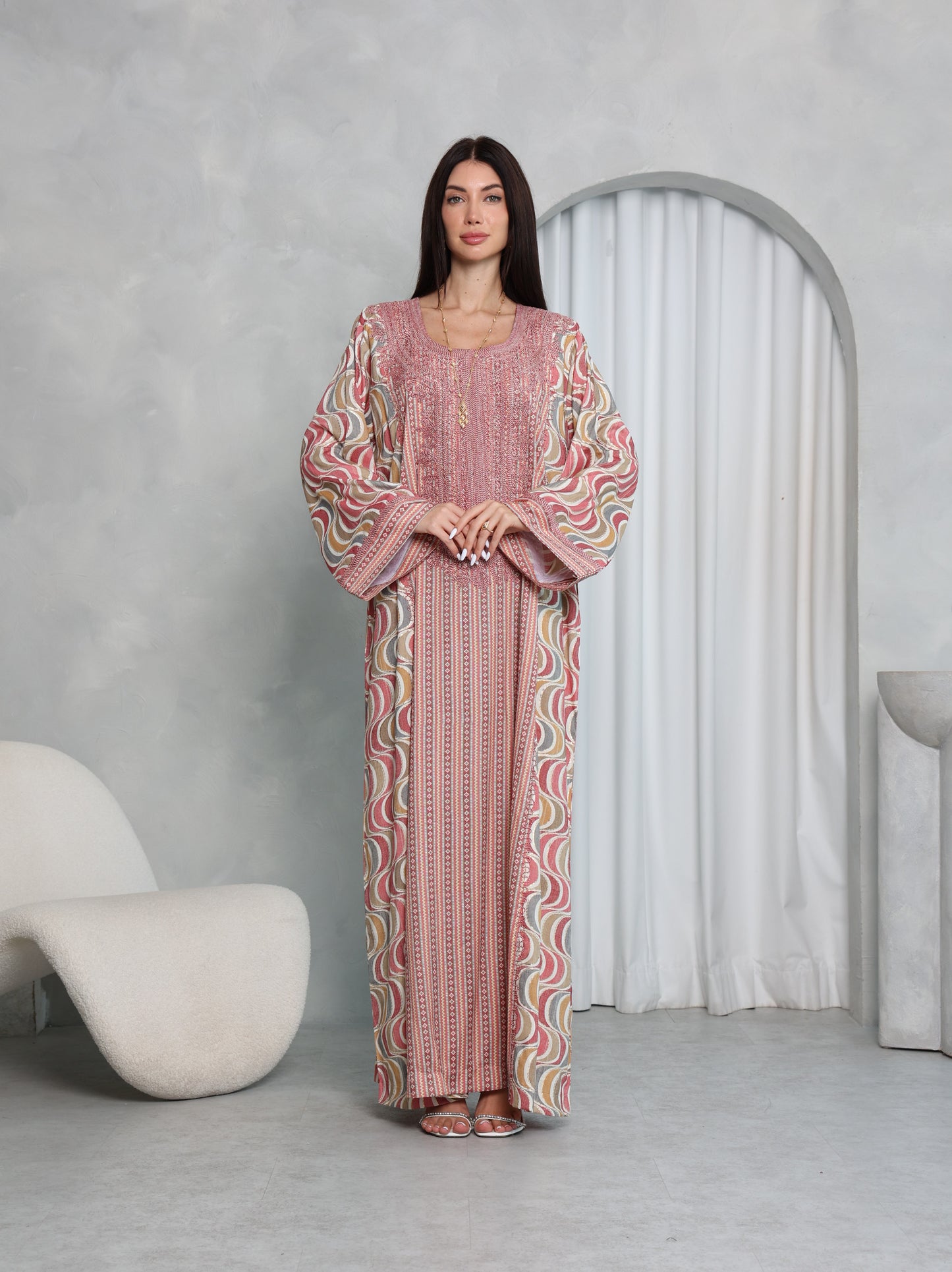 Blush Wave Kaftan