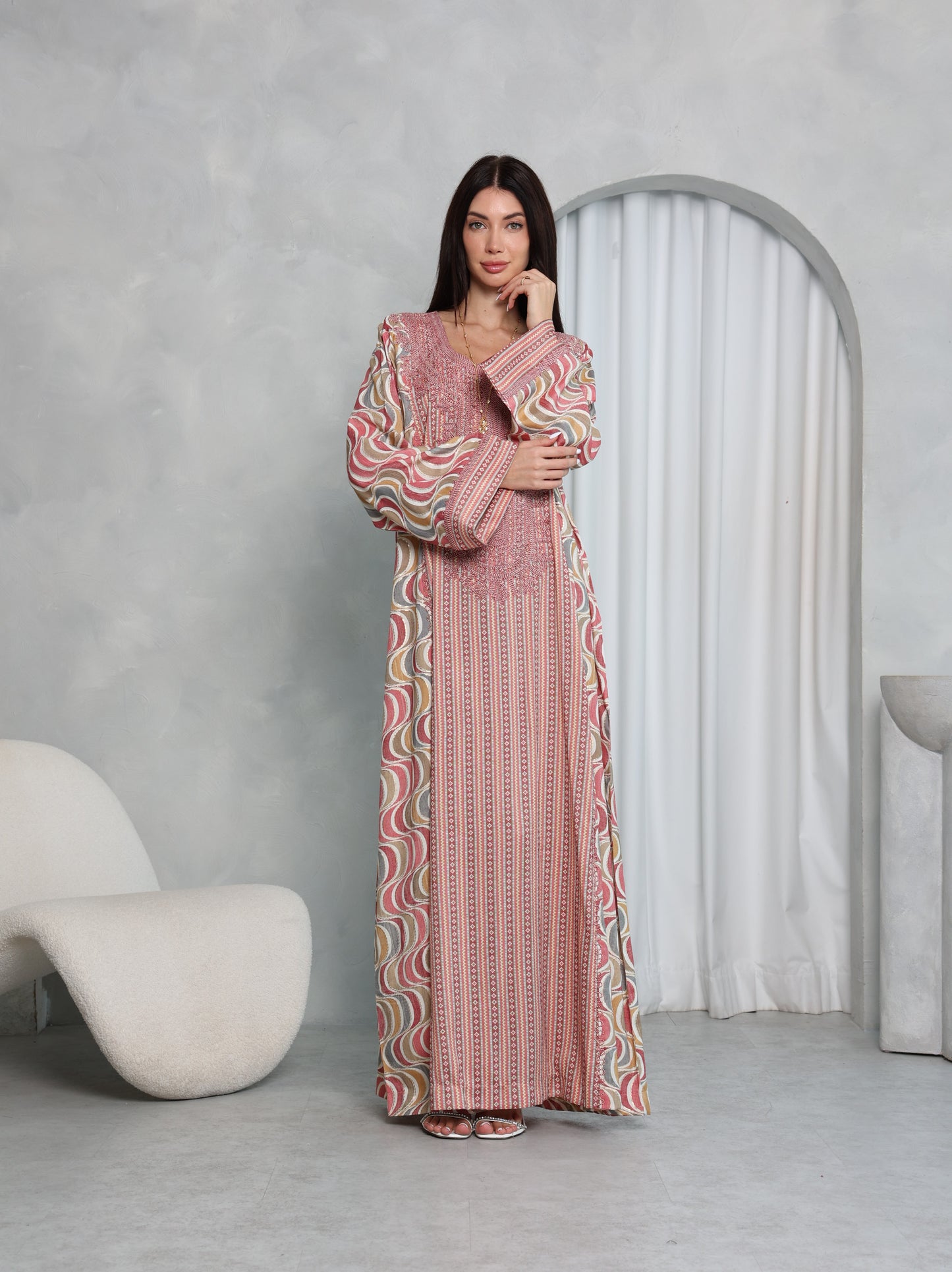 Blush Wave Kaftan