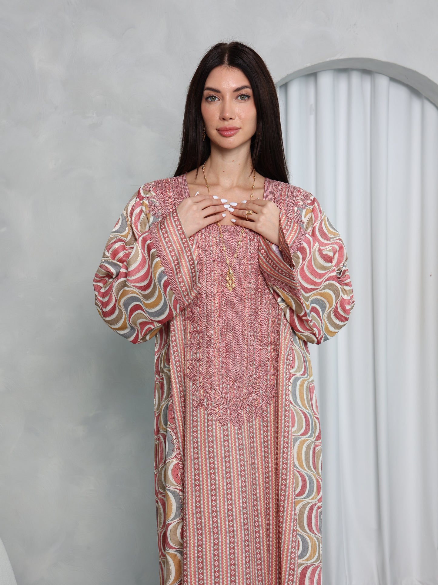 Blush Wave Kaftan