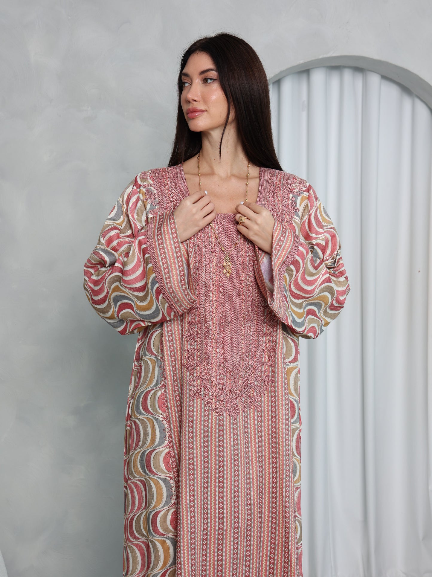 Blush Wave Kaftan