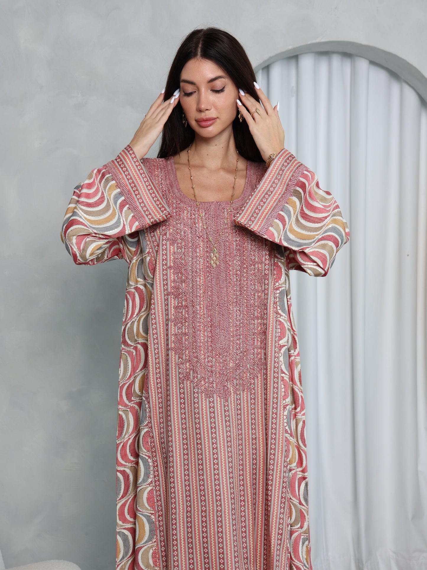 Blush Wave Kaftan