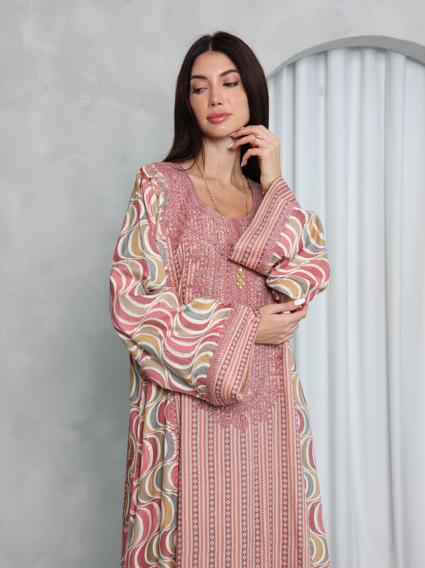 Blush Wave Kaftan