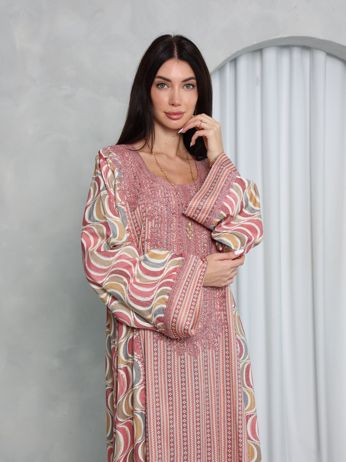 Blush Wave Kaftan
