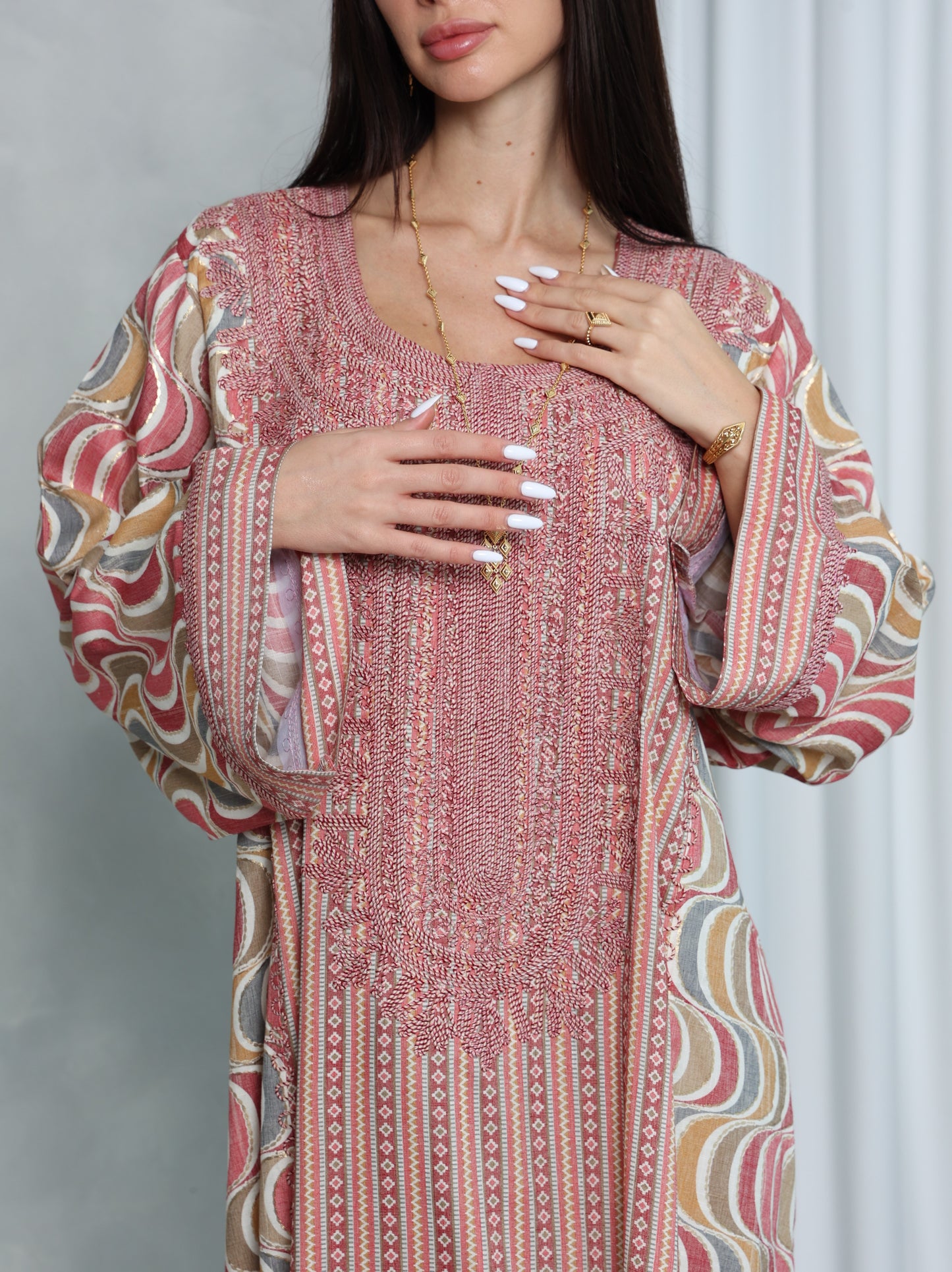 Blush Wave Kaftan