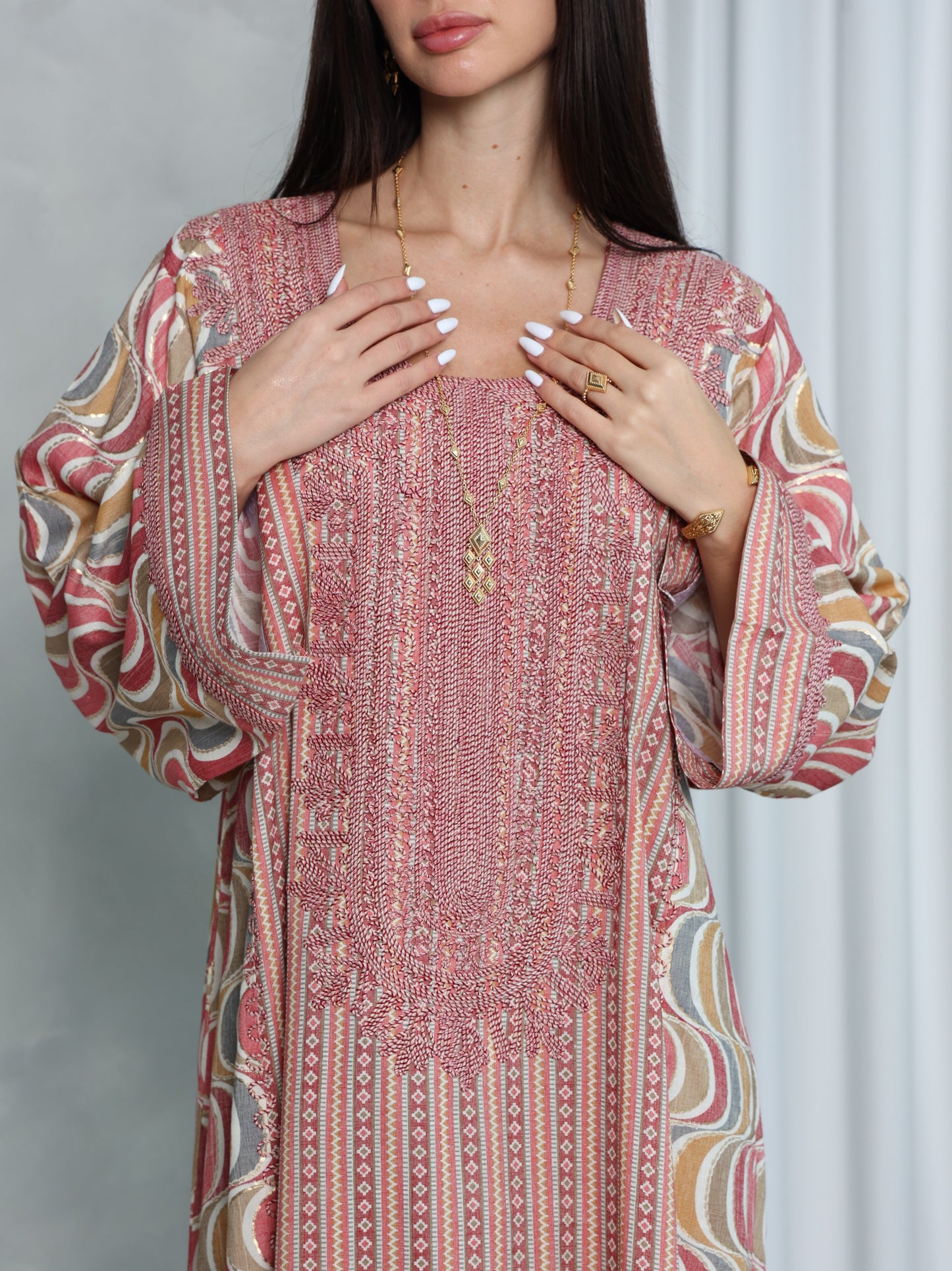 Blush Wave Kaftan