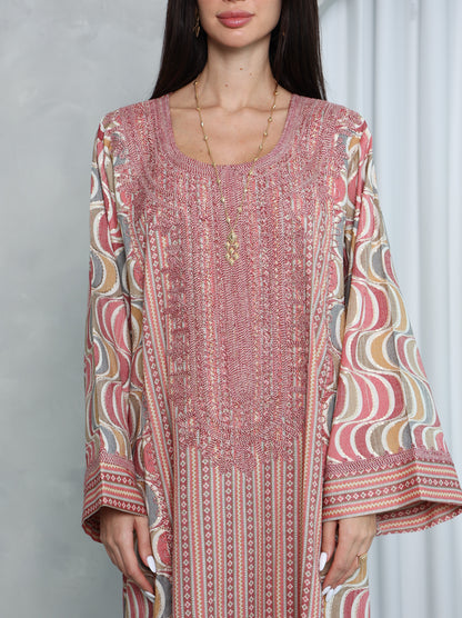 Blush Wave Kaftan