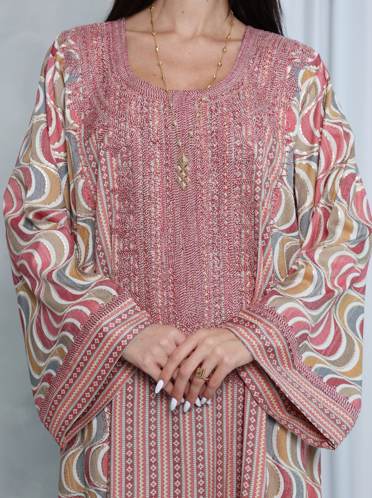 Blush Wave Kaftan