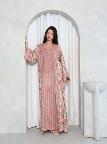 Blush Wave Kaftan