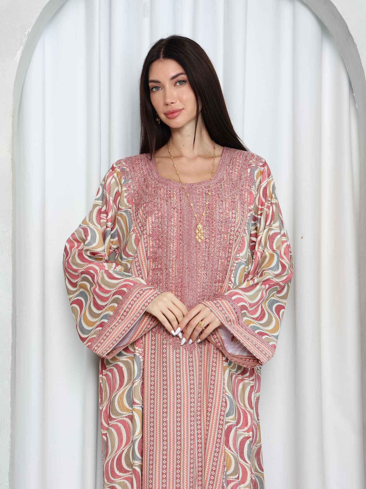 Blush Wave Kaftan