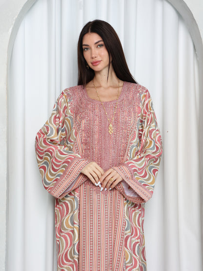 Blush Wave Kaftan