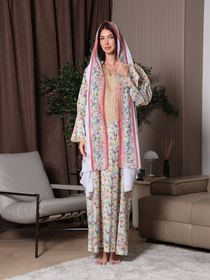Royal Wisteria Kaftan Set