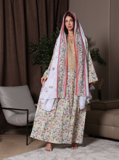 Royal Wisteria Kaftan Set