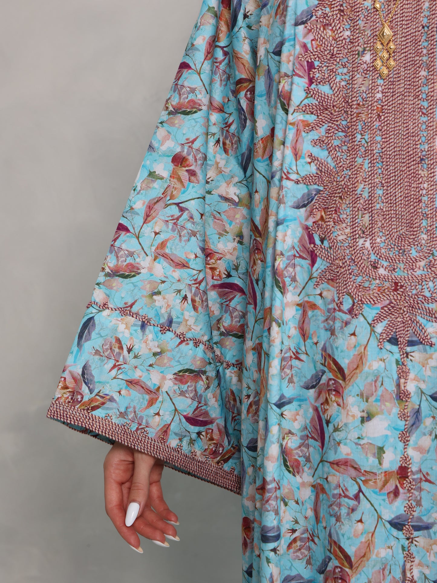 Sky Botanical Kaftan