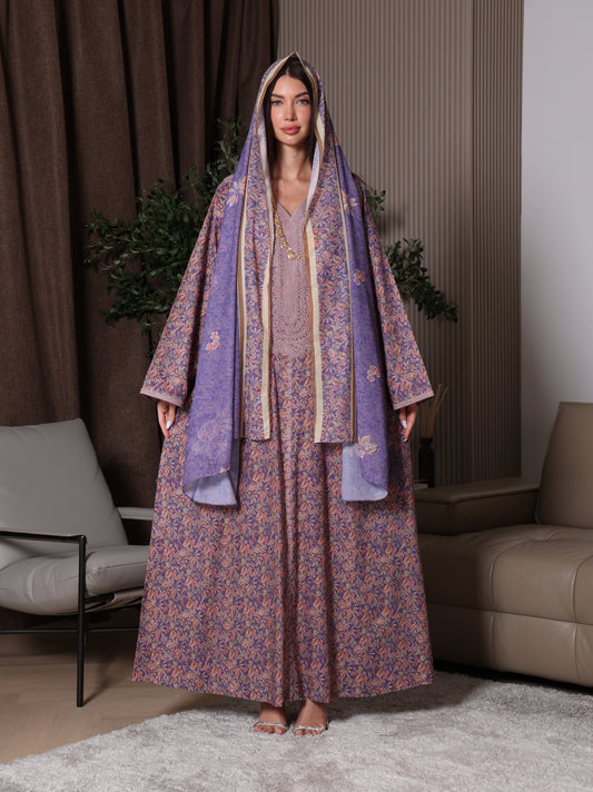 Violet Meadow Kaftan Set