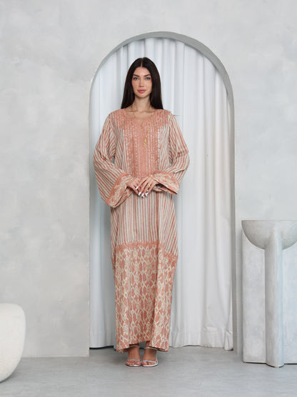 Blush Lattice Kaftan