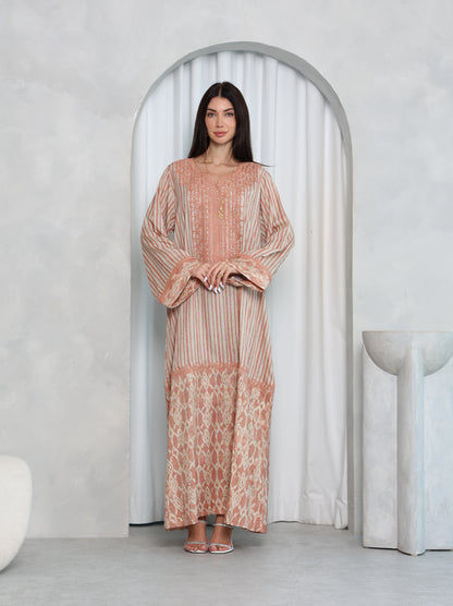 Blush Lattice Kaftan