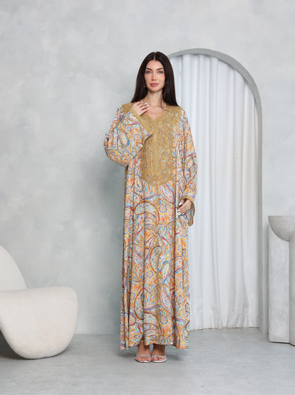 Golden Paisley Kaftan