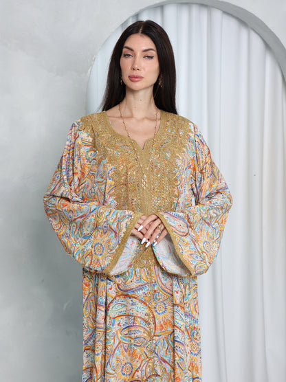 Golden Paisley Kaftan