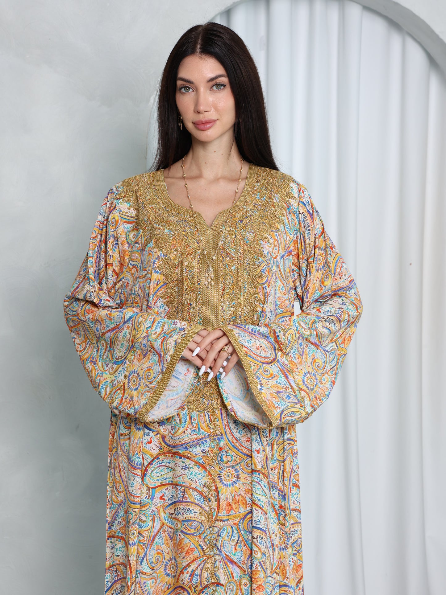 Golden Paisley Kaftan